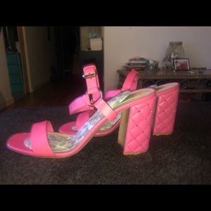 SOLD Valentino Rockstud Quilted Heel City $925
